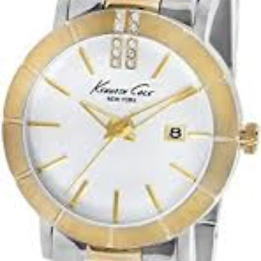 Kenneth Cole New York Analog Watch Two-Tone Stainless Steel Round Japanes Quartz